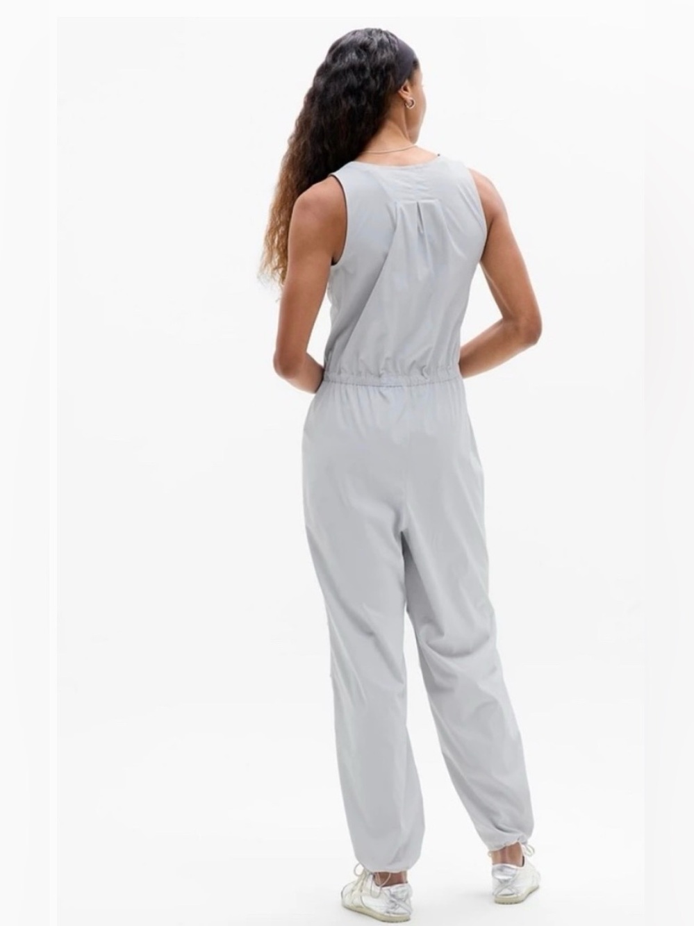 NWT Athleta Galactic Gray Flex Jumpsuit Size XL - Picture 3 of 7